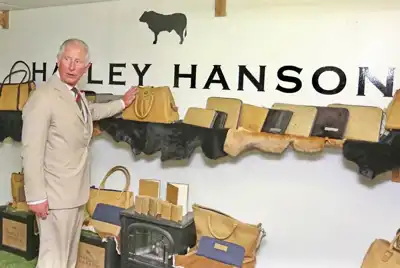Welsh leathergoods company receives royal visit