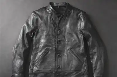 Jacket evokes 1930s Einstein with sheep leather and vintage scent