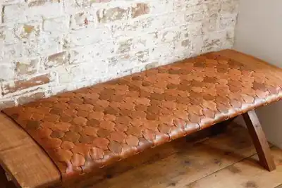 Reclaimed leather adds striking touch to furniture