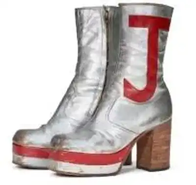 Elton John's leather boots to go on sale