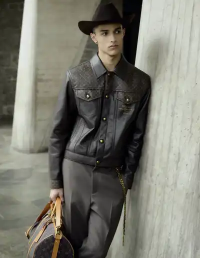 Pharrell continues ode to leather for LVMH