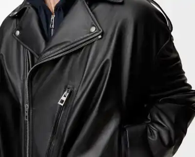 Biker jacket “softened down” in new Loewe interpretation