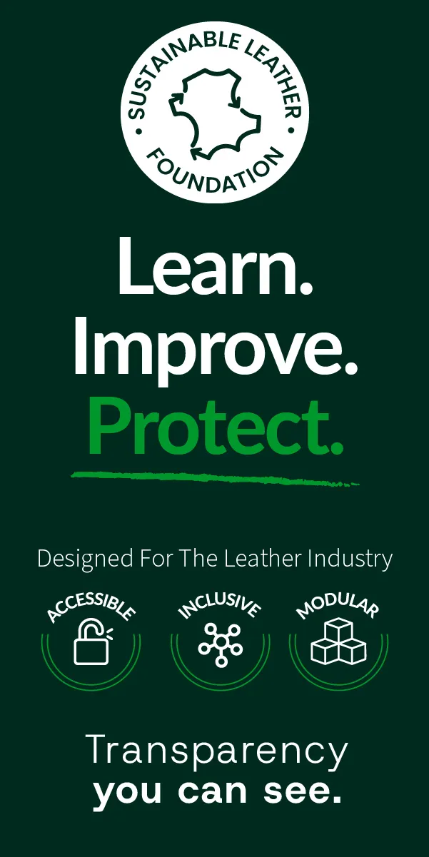 Sustainable leather foundation sky 26