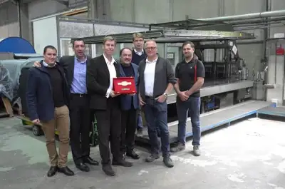 Cartigliano and Wollsdorf Leather celebrate special machine anniversary