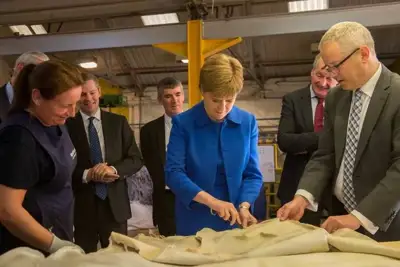 Scotland’s First Minister visits Glasgow tanning company