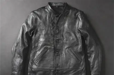 Jacket evokes 1930s Einstein with sheep leather and vintage scent