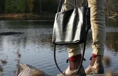 Bags made from reconditioned aircraft leather sell out