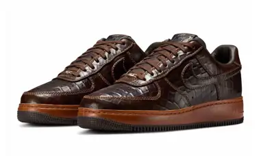 Croc-printed leather sneaker from Nike