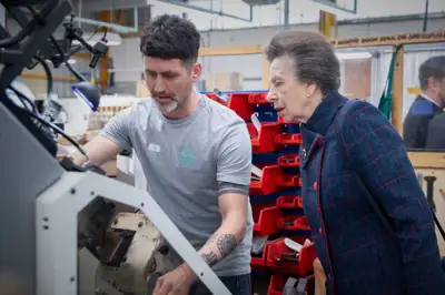 Royal visit highlights English shoemaker’s export success