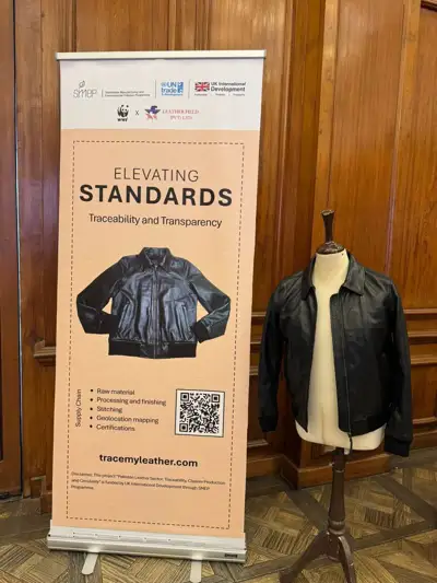 Pakistan debuts first traceable leather jacket