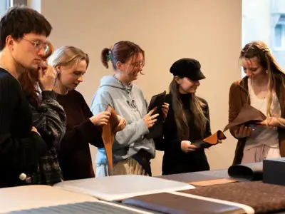 University group visits Bader