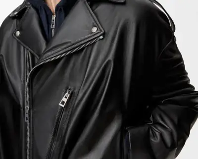 Biker jacket “softened down” in new Loewe interpretation