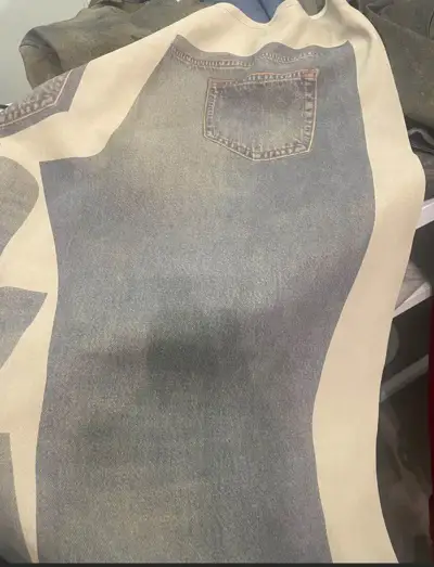 Leather offcuts find new life in printed garments