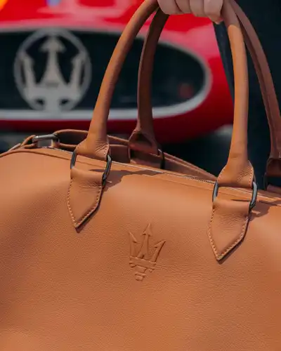 Reclaimed Maserati leather given new life