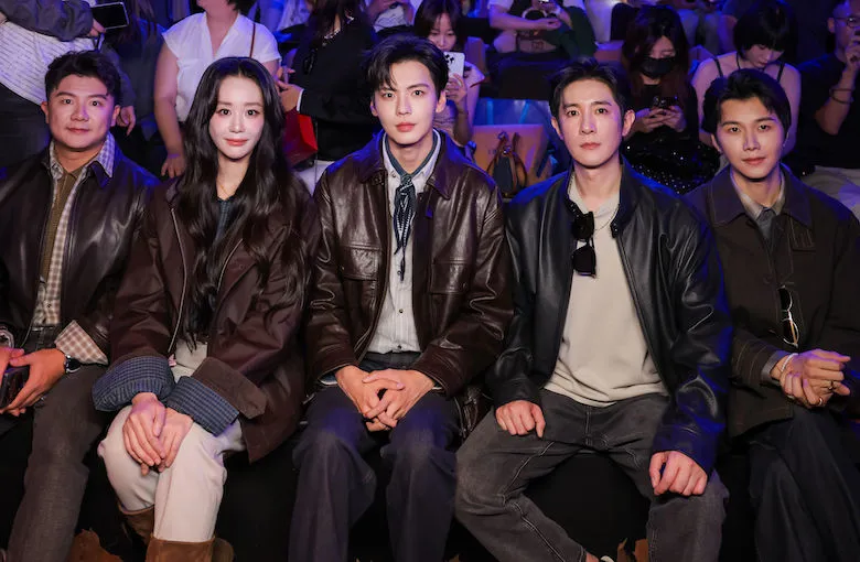 Only leather will do for the big names at China Fashion Week
