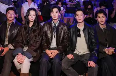 Only leather will do for the big names at China Fashion Week