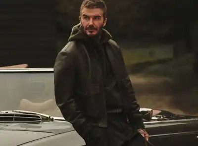‘Refined’ leather jacket stands out for Beckham